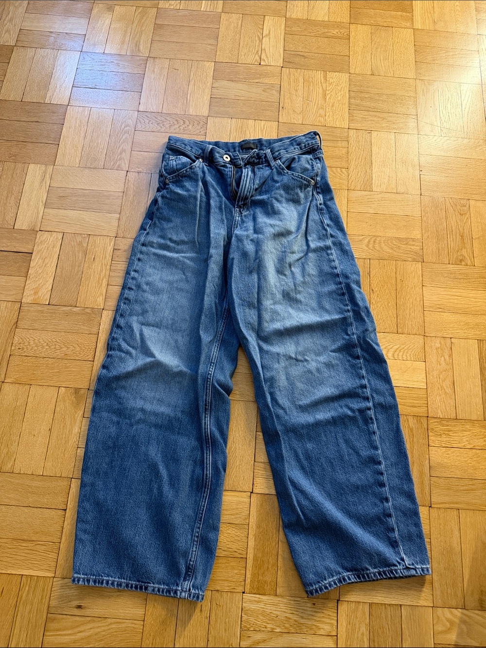 Classic women Blue Wide-Leg Jeans